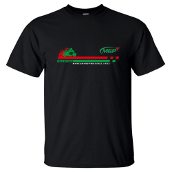 MANX GRAND PRIX - 2 BIKES- BLACK T-SHIRT 24MGP-BK